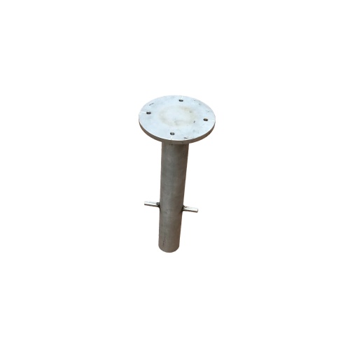 Ancrage métallique pour fixation de parasol