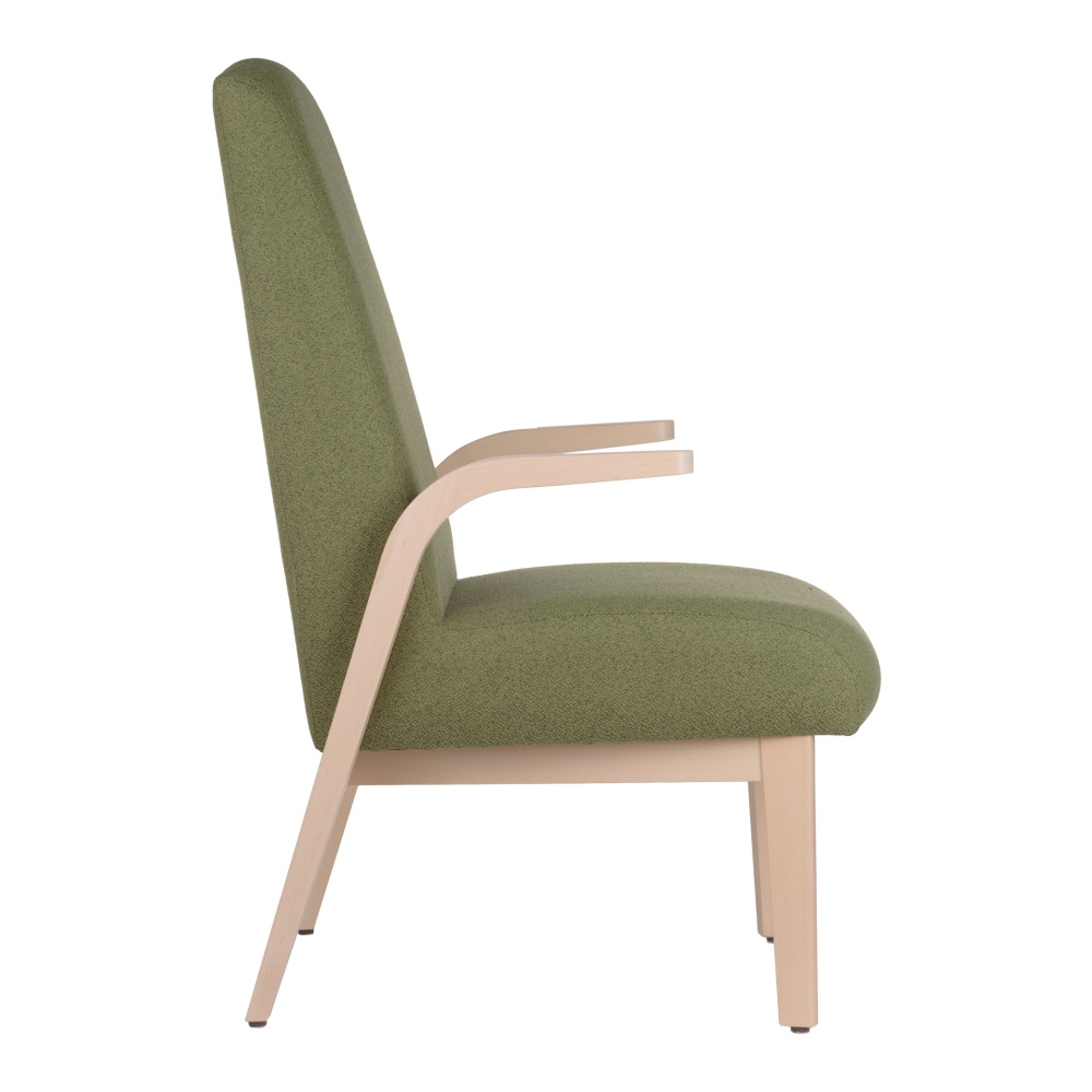 Fauteuil en bois rembourré B-Aire H Fauteuil en bois rembourré B-Aire H