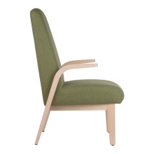 Fauteuil en bois rembourré B-Aire H Fauteuil en bois rembourré B-Aire H