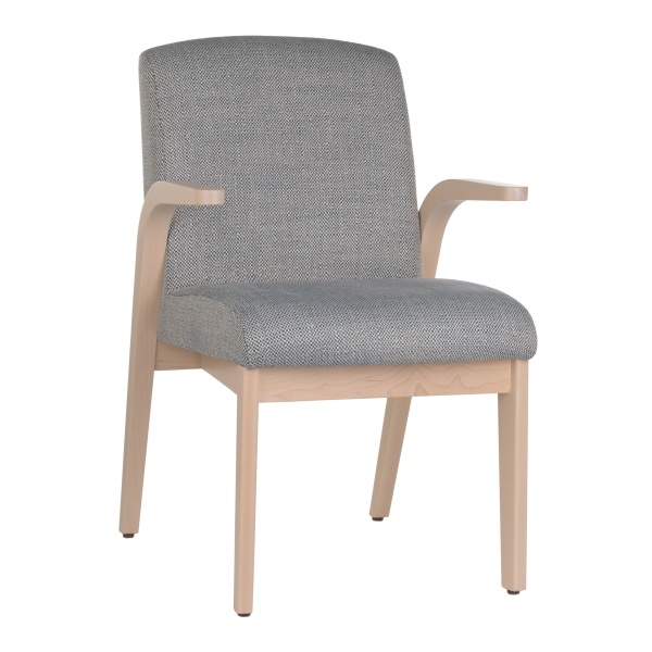Restaurant wooden easy chair