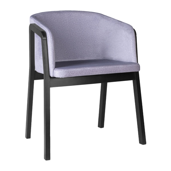 Fauteuil en bois rembourré
