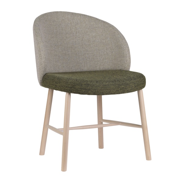Chaise en bois rembourrée