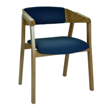 Wooden upholstered chair with armrests B-Cava VAR XL UPH