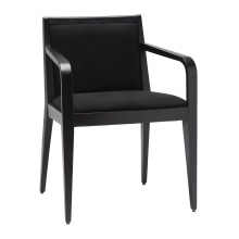 Classic wooden easy chair with armrests B-IBO