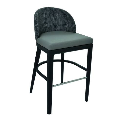 Tabouret de bar en bois tapissé Tabouret de bar en bois tapissé