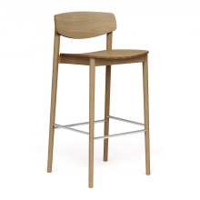 Wooden bar stool with solid or upholstered seat H-Norr