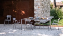 Table carrée en métal 60×60 cm Fox FO6060