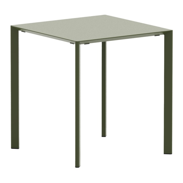 Metal square dining table 70x70