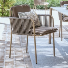 Fauteuil tressé rembourré B-Key West XL