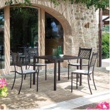 Table carrée en métal 60×60 cm Quatris QT6060