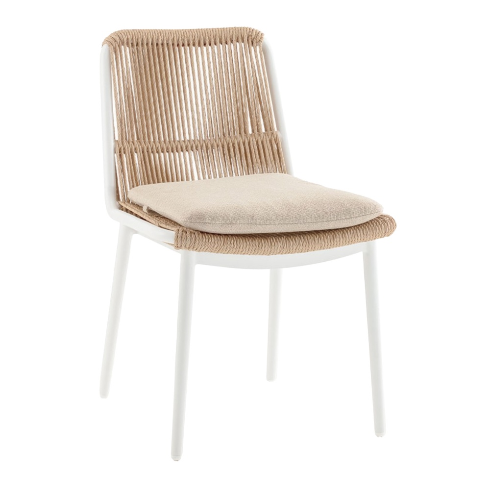 Aluminium chair with polyester rope Como Aluminium chair with polyester rope Como