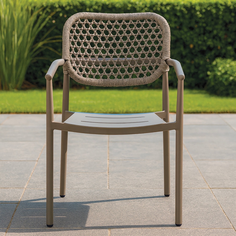 Chaise en aluminium avec corde B-Berlin