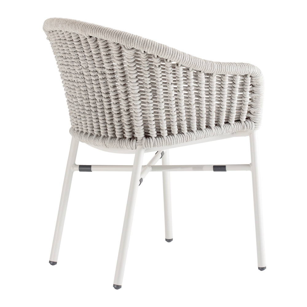 Fauteuil en aluminium avec corde B-Lecce