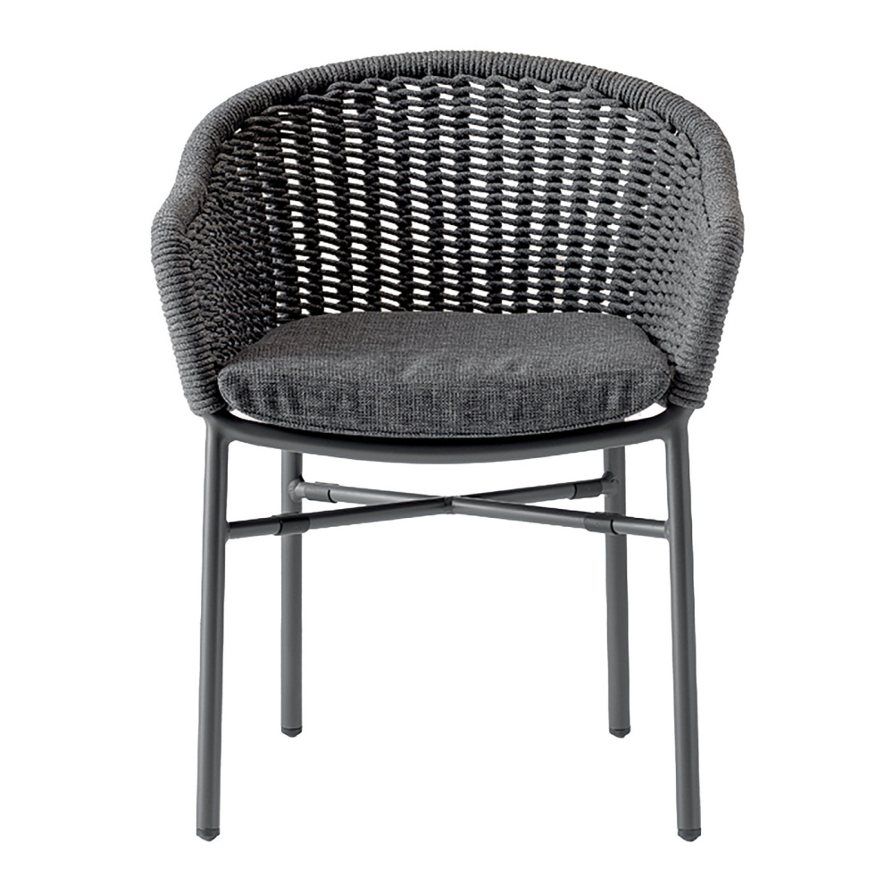 Fauteuil en aluminium avec corde B-Lecce