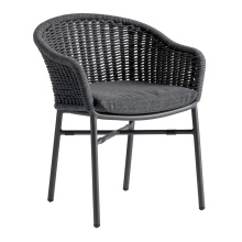 Fauteuil en aluminium avec corde B-Lecce