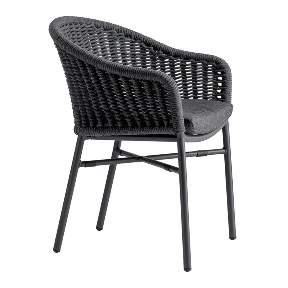 Fauteuil en aluminium avec corde B-Lecce