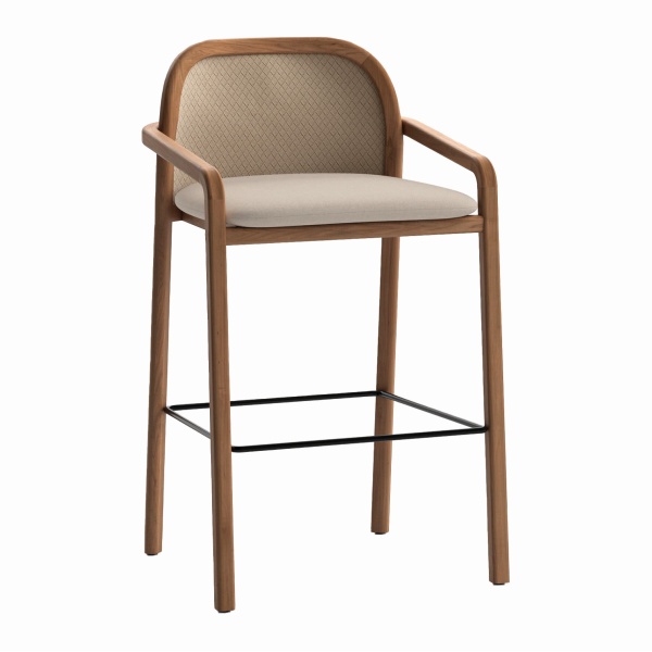 Tabouret de bar d’extérieur en bois