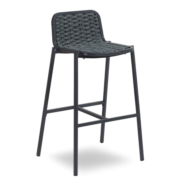 Metal outdoor bar stool