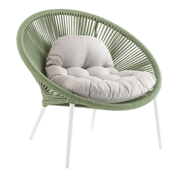 Алюминиевый лаунж стул с веревкой