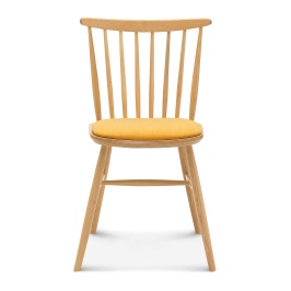 Wooden vertical slat back chair