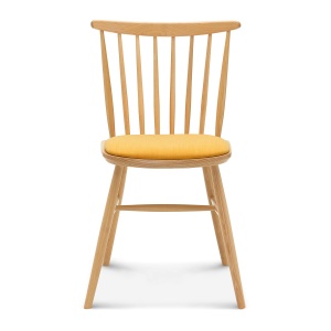 Wooden vertical slat back chair