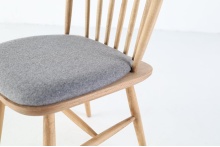 Wooden vertical slat back chair A-3016