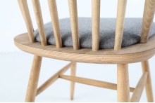 Wooden vertical slat back chair A-3016