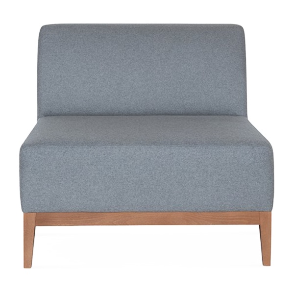 Modular sofa element with wooden frame