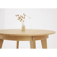 Oak round extending table Senales 1703