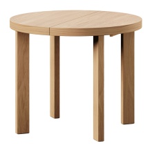 Oak round extending table Largo 2531