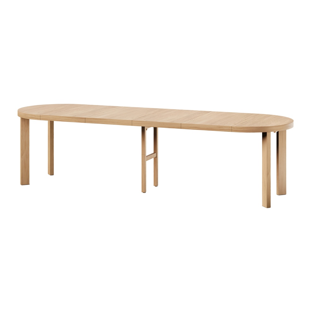 Oak round extending table Largo 2531