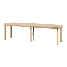 Oak round extending table Largo 2531