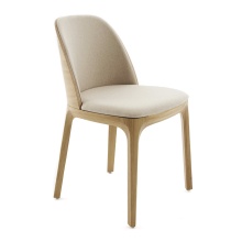 Scandinavian upholstered wooden chair A-3054 Scandinavian upholstered wooden chair A-3054