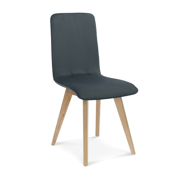 Chaise en bois rembourrée A-3071 par Mayer Collection