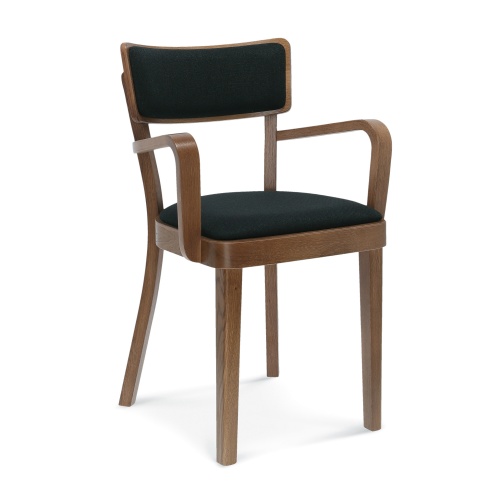 Soft wooden chair with armrests Soft wooden chair with armrests