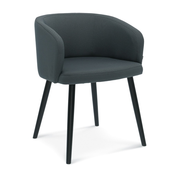 Fauteuil en bois rembourré B-3026 par Mayer Collection