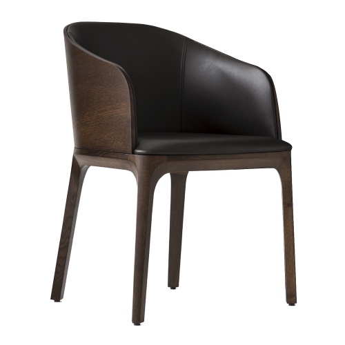 Upholstered wooden armchair Upholstered wooden armchair