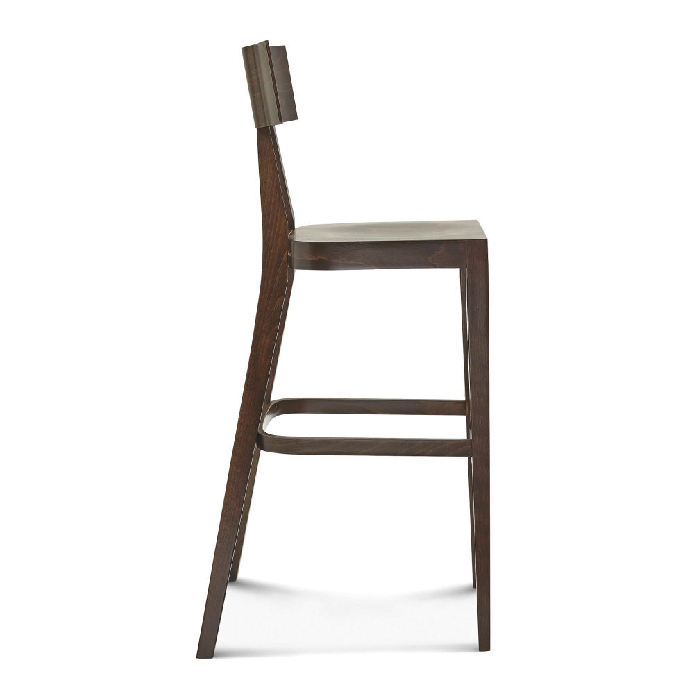 Beech cafe bar stool with solid or upholstered seat H-3046