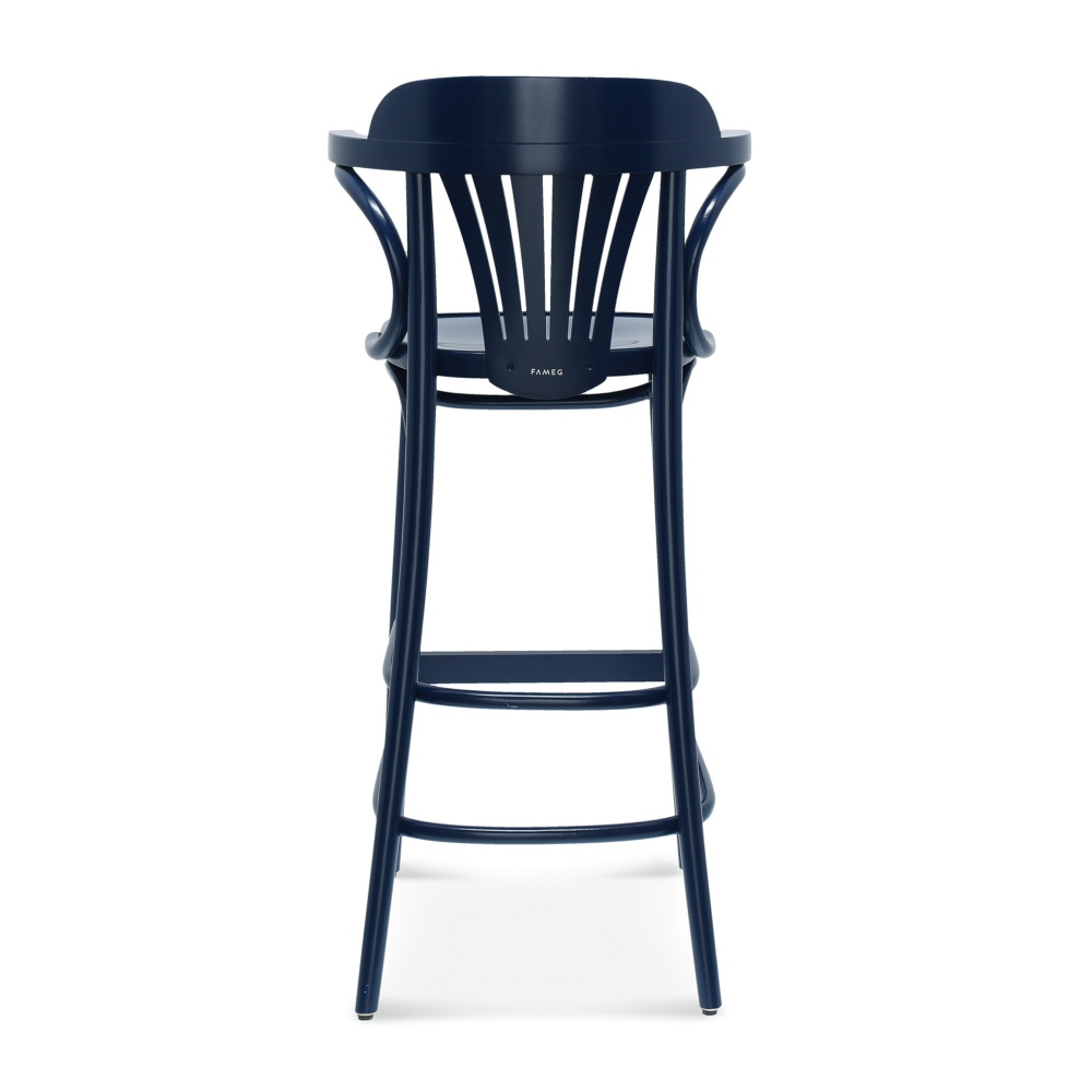 Wooden bar stool with a solid or upholstered seat H-165