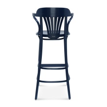 Wooden bar stool with a solid or upholstered seat H-165