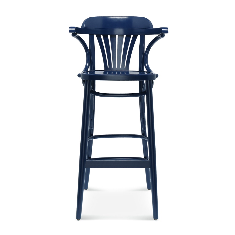 Wooden bar stool with a solid or upholstered seat H-165