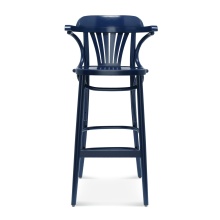 Wooden bar stool with a solid or upholstered seat H-165