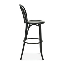 Vienna wooden bar stool with a solid or upholstered seat H-16