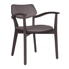 Fauteuil en bois rembourré B-Myranda