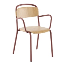 Fauteuil métal et bois B-Skol Wood