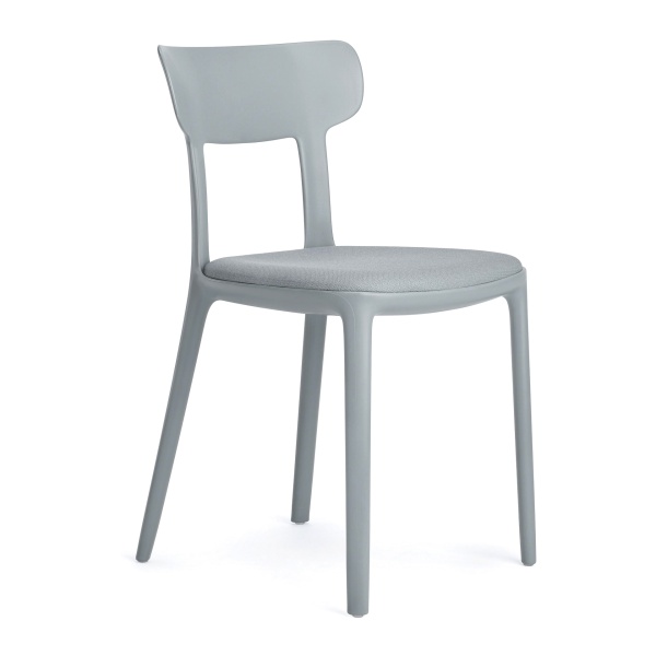Chaise en technopolymère rembourrée