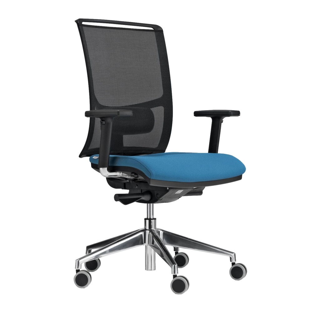 Black mesh back operative chair with seat slide and lumbar support B-417 Zed