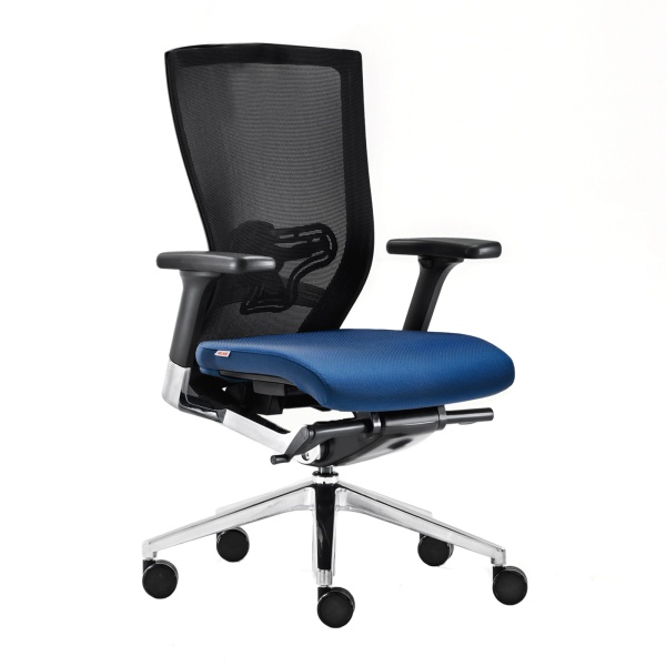Executive chair with mesh backrest
