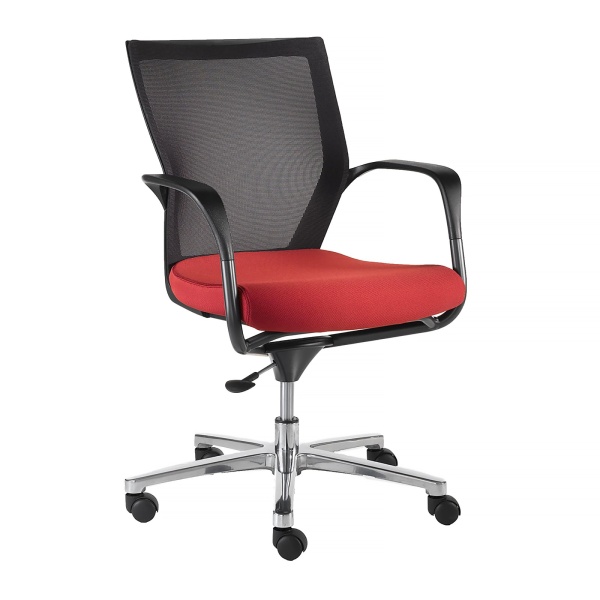 Executive chair with mesh backrest