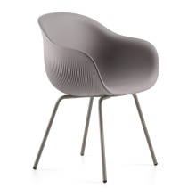 Polyethylene chair with metal legs B-Fade